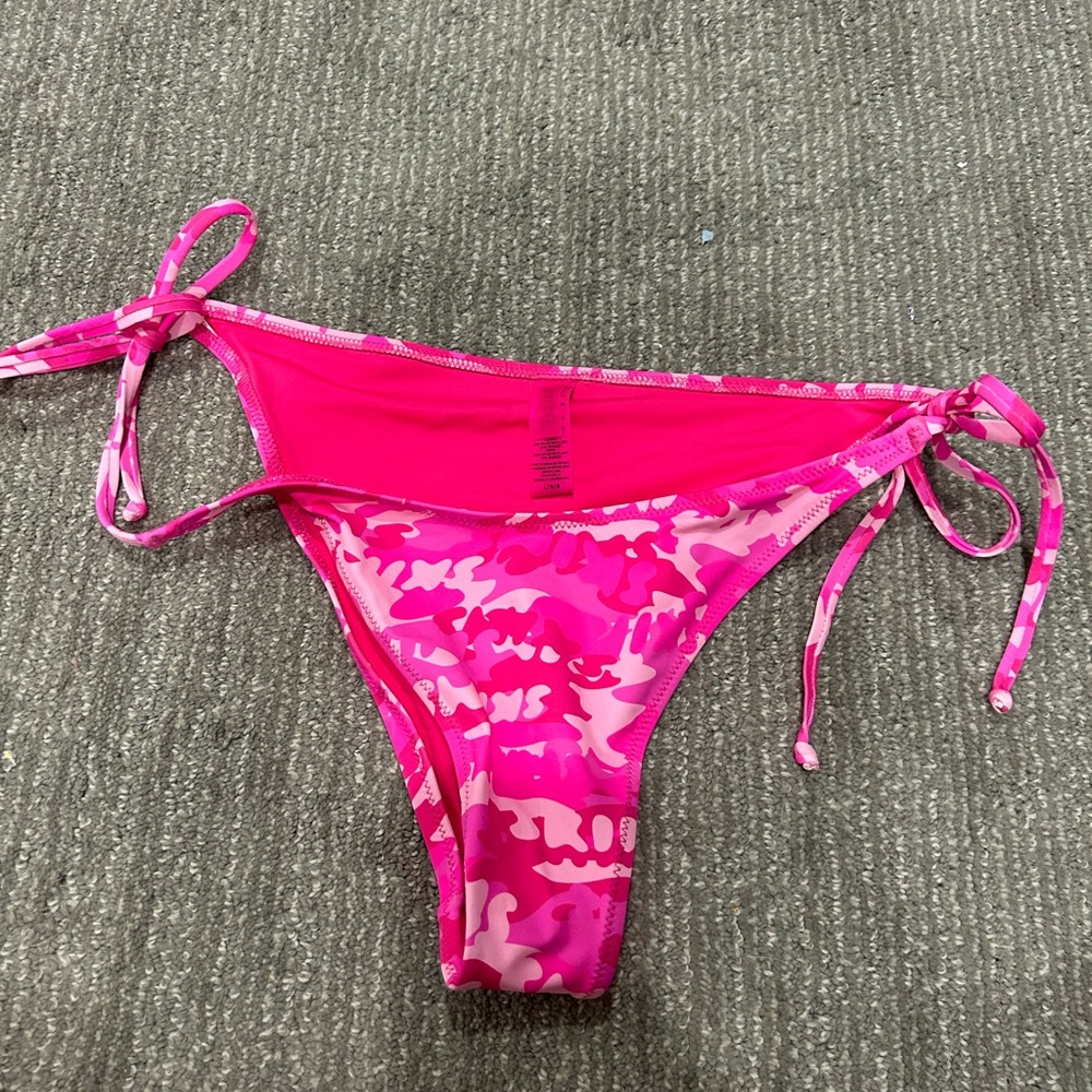 SKIMS Pink Camo Bikini Bottom